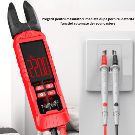 Clampmetru digital, 200A AC, tensiune 600V AC/DC, NCV, ZL33A [2]