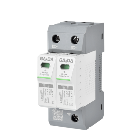 Echipamente electrice - Descarcator supratensiune SPD, tip T2, 40kA, 1000V DC, GA&DA G2040PV