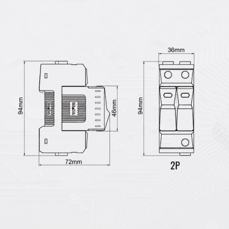Descarcator supratensiune SPD, tip T2, 40kA, 600V DC, GA&DA G2040PV [1]