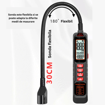 Detector scurgeri de agent frigorific, ZL77A, detecteaza R22, R33, R134a, alarma sonora si vizuala [2]
