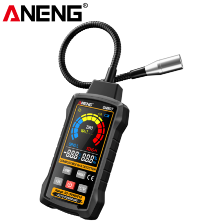 Detectoare gaz - Detector de gaze ANENG GN807, sonda flexibila, alarma sonora, sensibilitate reglabila