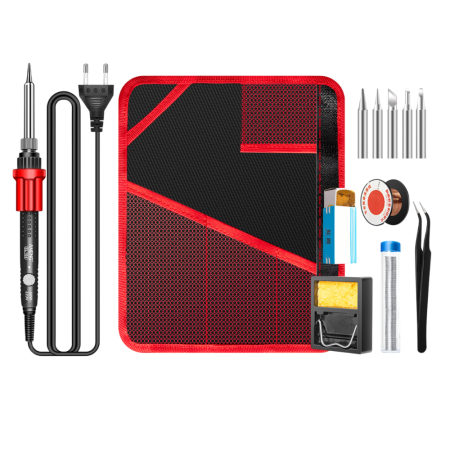 Letcon electric 60W cu temperatura reglabila 200-450°C, accesorii si varfuri multiple, Aneng SL104-12 [2]