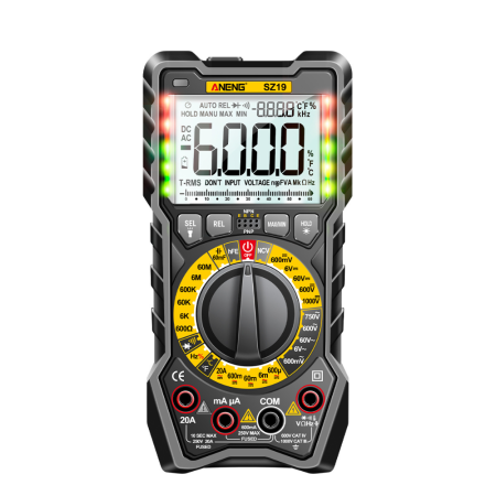 Multimetre digitale - Multimetru digital instalatii electrice si fotovoltaice, 1000V DC, 20A, True RMS, ANENG SZ19