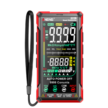 Multimetre digitale - Multimetru digital profesional, True RMS, NCV, 9999 counts, ANENG 622B