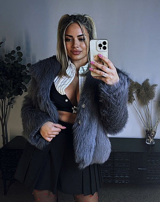 BLĂNIȚĂ PUFOASĂ GRI INCHIS ALESSI [1]