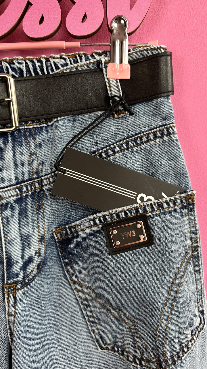 BLUGI OVERSIZE RUPȚI CU CUREA NEAGRĂ ȘI LANȚ ALESSI [6]