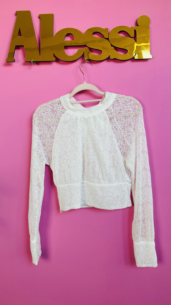 "Lace Me Up" – Bluza Transparentă Elegantă ALESSI [4]