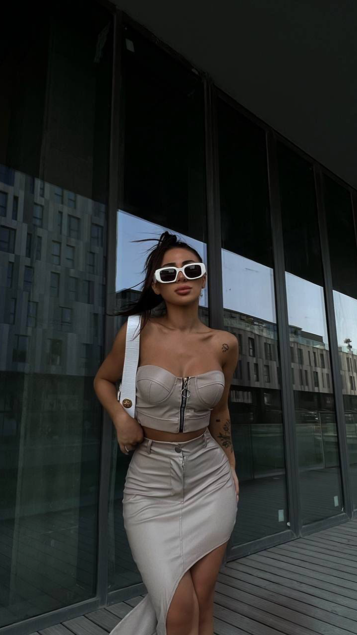 Compleu Nude din Piele Ecologică ALESSI [2]