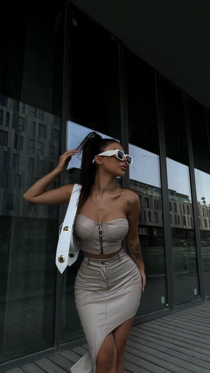 Compleu Nude din Piele Ecologică ALESSI [1]