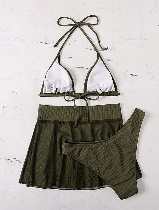 COSTUM DE BAIE 3 PIESE KAKY CU FUSTIȚĂ TRANSPARENTĂ ALESSI [4]