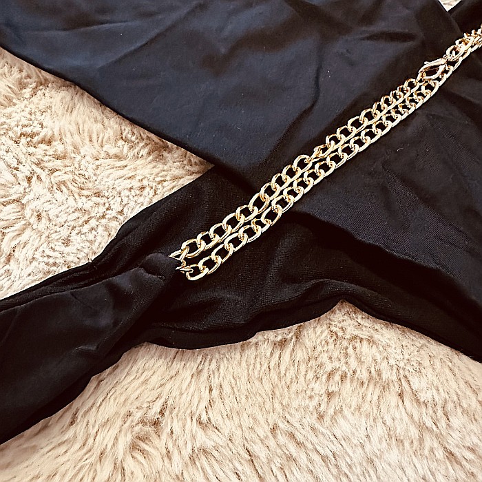 COSTUM DE BAIE ÎNTREG NEGRU CU ACCESORII METALICE CRINA ALESSI [2]