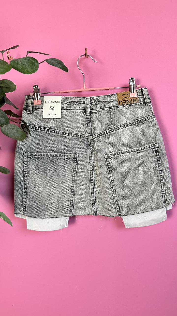 Shiny Rebel – Fusta denim care strălucește cu atitudine ALESSI [5]