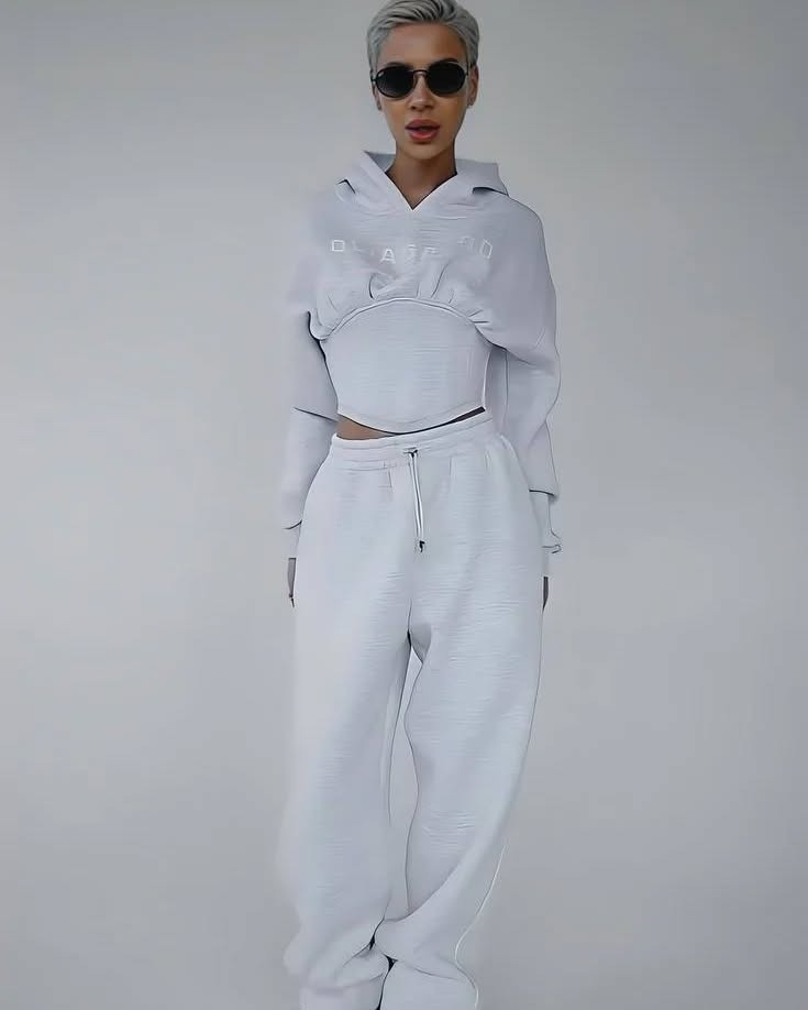 Trening Gros Oversize cu Corset și Glugă ALESSI [3]