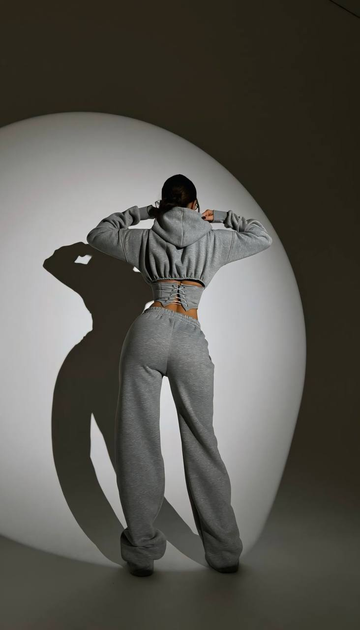 Trening Gros Oversize cu Corset și Glugă ALESSI [8]