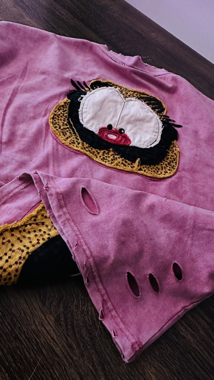 Tricou Oversized „Funny Cat Face” ALESSI [4]