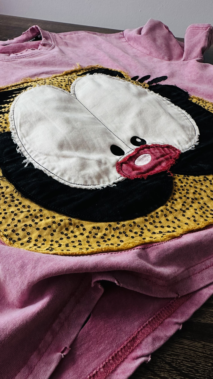 Tricou Oversized „Funny Cat Face” ALESSI [5]