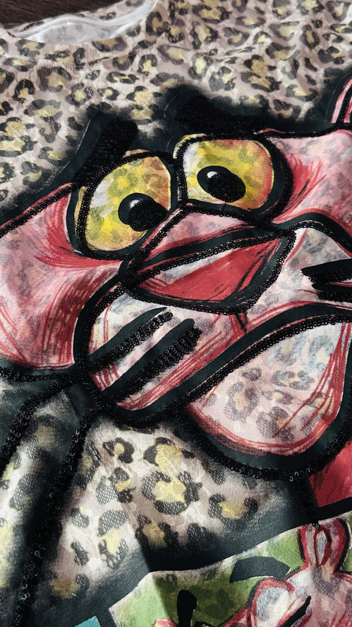 Tricou Oversized „Pantera Roz” ALESSI [5]