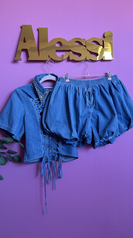 "Denim Drama" – Set Fashion Bombshell [1]