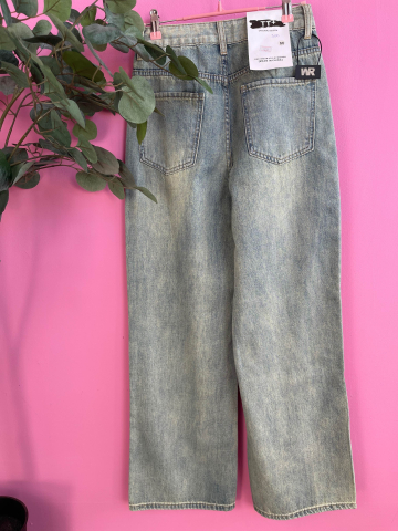 Blugi oversize albastru deschis cu rupturi ALESSI [3]