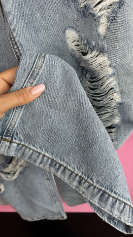 BLUGI OVERSIZE RUPȚI CU CUREA NEAGRĂ ȘI LANȚ ALESSI [4]