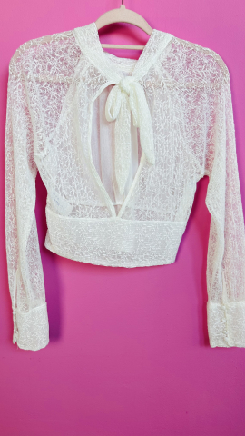 "Lace Me Up" – Bluza Transparentă Elegantă ALESSI [1]