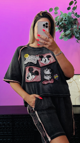 Tricouri, Topuri & Camasi - Compleu „Retro Mickey Mood” ALESSI