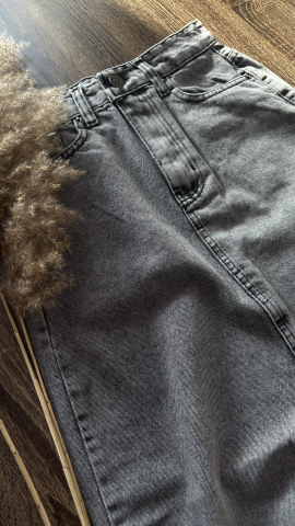 FUSTA ASIMETRICA DENIM NEAGRA ALESSI [2]