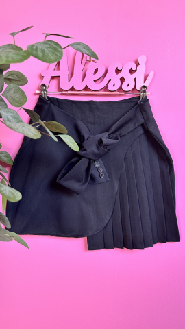 Fuste si Rochii - Bossy Skirt – Fusta Bleumarin cu Twist Elegant