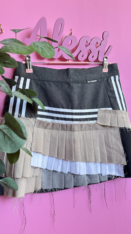 Fuste si Rochii - FUSTA PLIURI COLORATA ALESSI