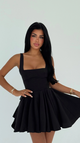 Fuste si Rochii - Rochia care Te Face Inconfundabilă "Black Flirt" ALESSI