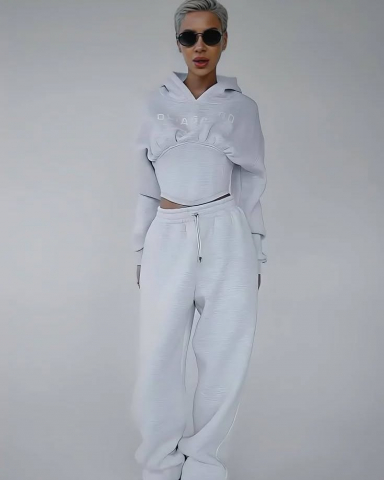 Trening Gros Oversize cu Corset și Glugă ALESSI [2]