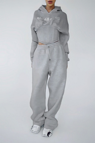 Trening Gros Oversize cu Corset și Glugă ALESSI [3]