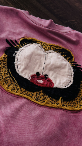 Tricou Oversized „Funny Cat Face” ALESSI [2]