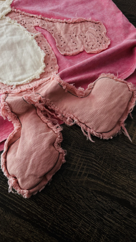 Tricou Oversized „Pantera Roz Patchwork” ALESSI [4]