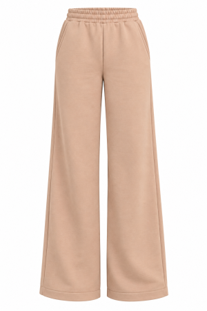 Pantaloni - Pantaloni largi cu talie elastică