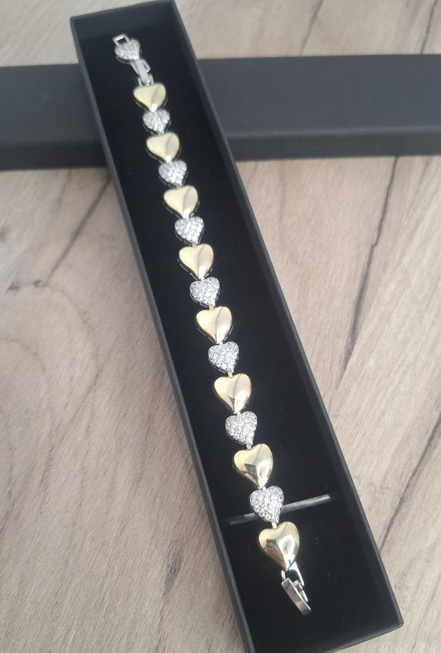 Bratara dama Golden Hearts [3]