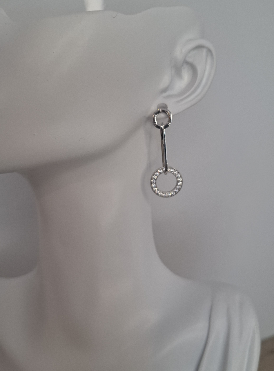 Cercei Infinity circle silver [2]