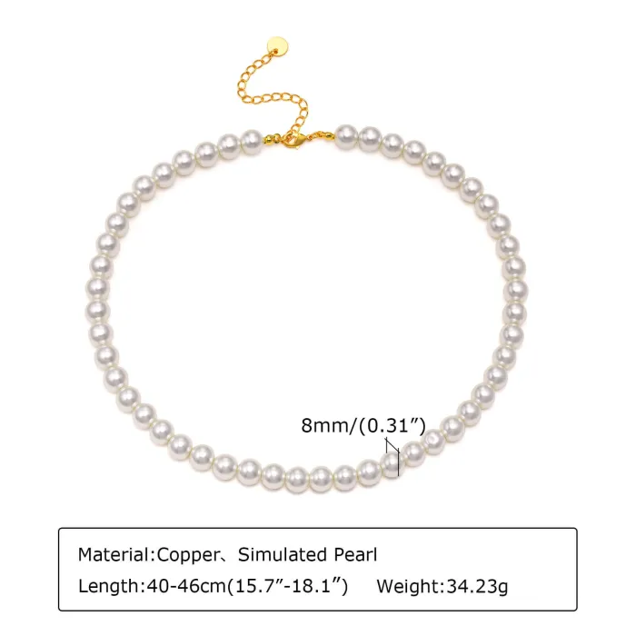 Colier Elegant cu Perle Albe [2]