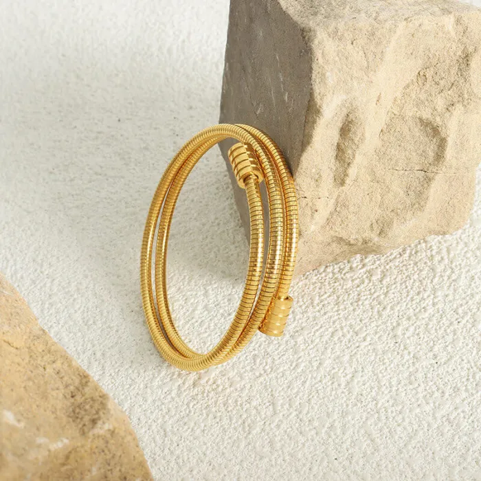 Bratari dama - Bratara dama din inox gold