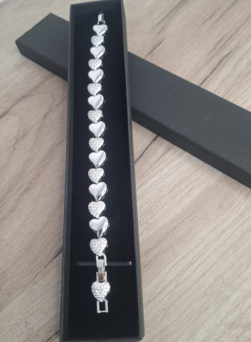 Bratara dama Silver Hearts [1]