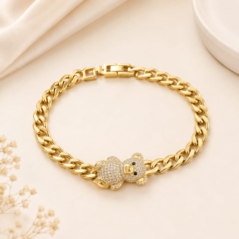 Bratari dama - Bratara dama Ursulet Gold