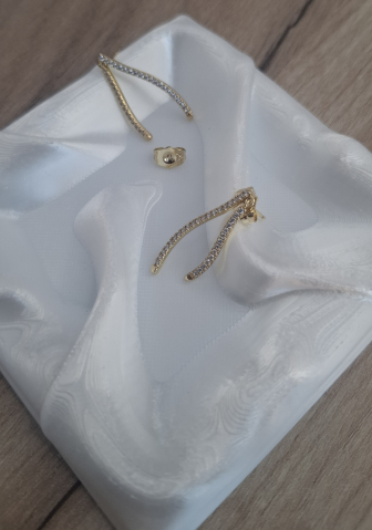 Cercei dama - Cercei gold zirconiu