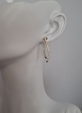 Cercei gold zirconiu [1]