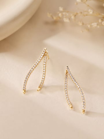 Cercei dama - Cercei gold zirconiu
