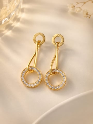Cercei dama - Cercei Infinity circle gold
