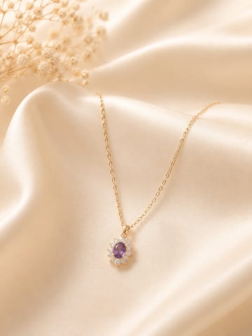 Coliere dama - Lant dama Elegant culoare Ametist
