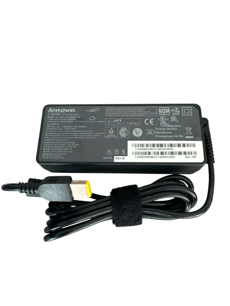 Alimentator laptop Lenovo 90W 20V 4.5A mufa dreptunghiulara cu pin [2]