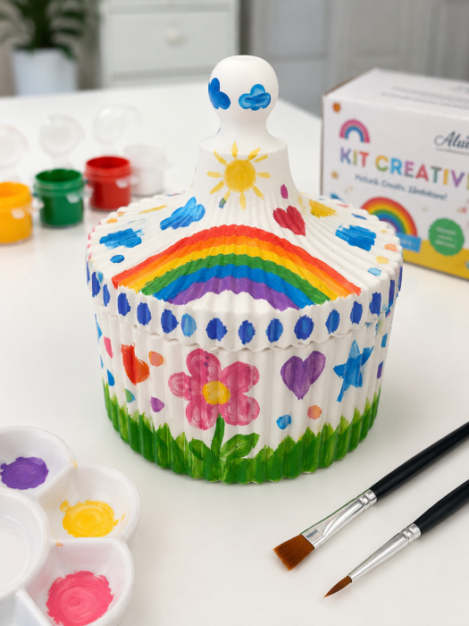 Kit Creativ -  Bombonieră Ceramică pentru Pictat [2]