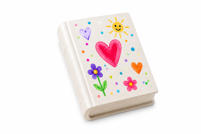 Kit Creativ – Cutie Ceramică în Formă de Carte pentru Pictat [3]