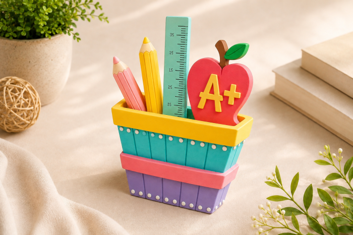 Kit Creativ – Suport Ceramic pentru Creioane de Pictat [2]
